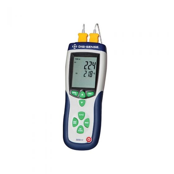 Digi-Sense 20250-17 Professional 2-Input T/C Thermometer - DISCONTINUED