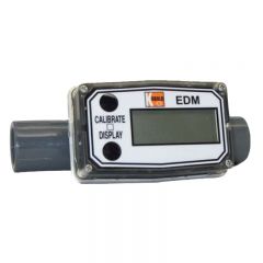 Kobold EDM Battery-Powered Flow Rate Meter and Totalizer (PVC) - DISCONTINUED EDM-8500  