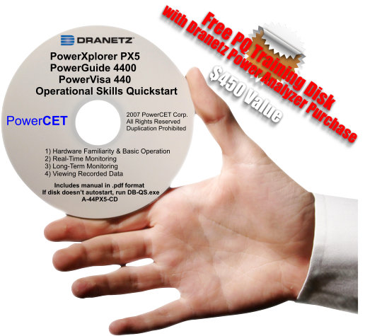 Dranetz PowerXplorer PX5-400 DBPX108-400 Power Quality Analyzer 3 Phase 400Hz No CTs Included 