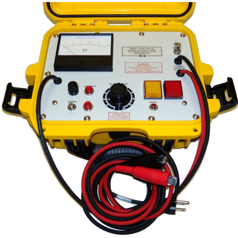 Criterion Instruments AV-25V-10-SD-01 Portable AC Dielectric Strength Hipot Tester